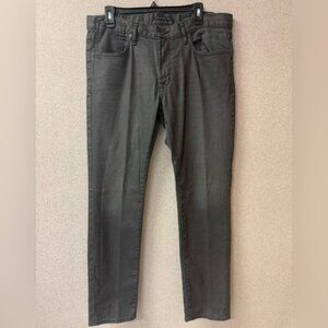 John Varvatos Jeans‎ Mens Size 34 Black Bowery Slim Straight Edgy Pants